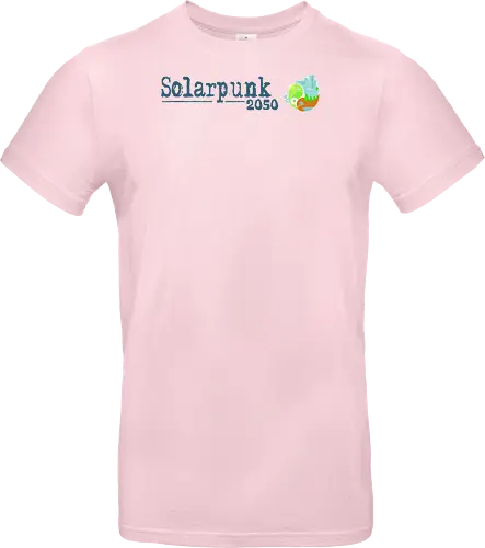 Solarpunk 2050 Logo und Text