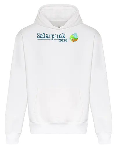 Solarpunk 2050 Logo und Text