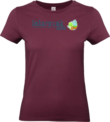 Solarpunk 2050 Logo und Text - Solarpunk, TTRPG, Rollenspiel, Utopie - Standard T-Shirt (Women)
