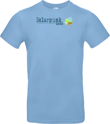Solarpunk 2050 Logo und Text
