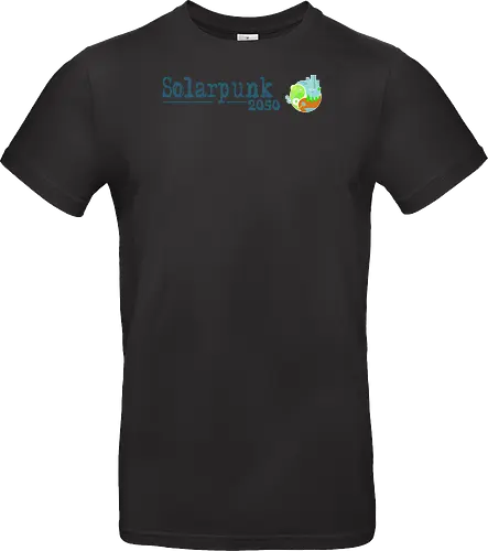 Solarpunk 2050 Logo und Text