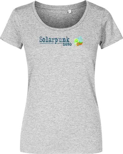 Solarpunk 2050 Logo und Text