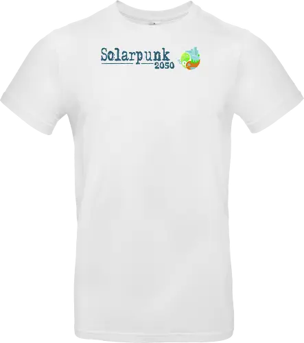 Solarpunk 2050 Logo und Text