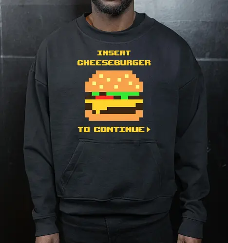 Insert Cheeseburger To Continue