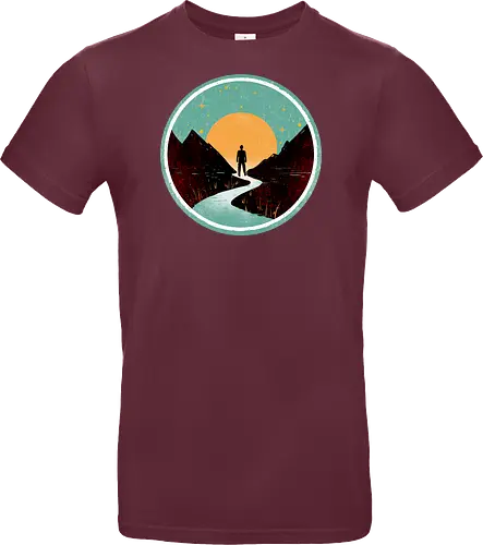 The wanderer - nature, summer, camping, outdoors, poetic, simple design - Standard T-Shirt