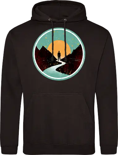 The wanderer - nature, summer, camping, outdoors, poetic, simple design - Standard Hoodie