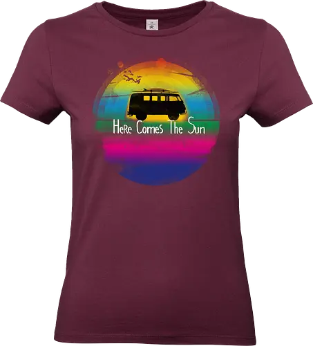 Summer vibes - van life, summer, ocean, surf, sunset, holidays, artistic - Standard T-Shirt (Women)