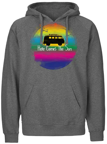 Summer vibes - van life, summer, ocean, surf, sunset, holidays, artistic - Fairtrade Hoodie