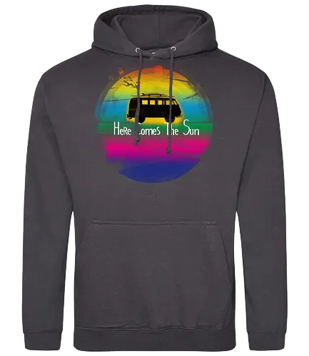Summer vibes - van life, summer, ocean, surf, sunset, holidays, artistic - Standard Hoodie