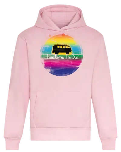 Summer vibes - van life, summer, ocean, surf, sunset, holidays, artistic - Heavyweight Hoodie