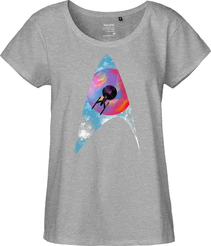 Galactic travellers - scifi, science fiction, kharmazero, artistic, movie, television, pop culture, space - Fairtrade Girl Shirt