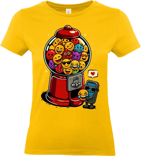 Kaugummi-Emojis - aesthetic, awesome, candy, cute, emoji, emoji lover, emojis, emoticon, funny, funny tee, gumball, gumball machine, illustration, phone, popart, retro, social - Standard T-Shirt (Women)