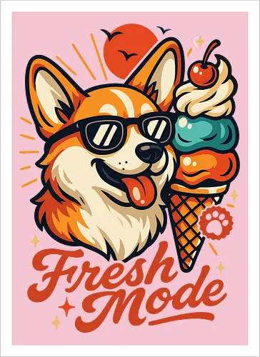 Eiscreme Corgi Fresh Mode