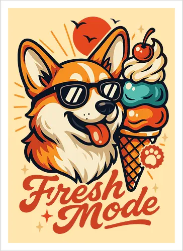 Eiscreme Corgi Fresh Mode
