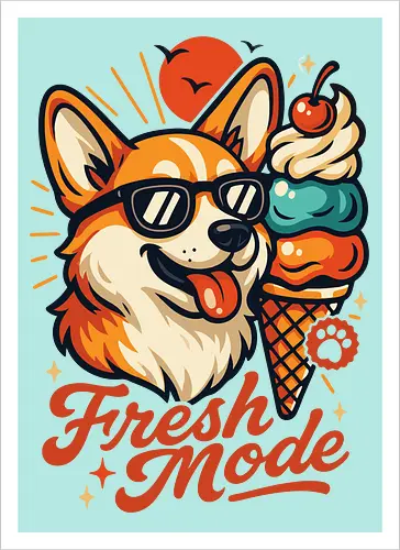 Eiscreme Corgi Fresh Mode