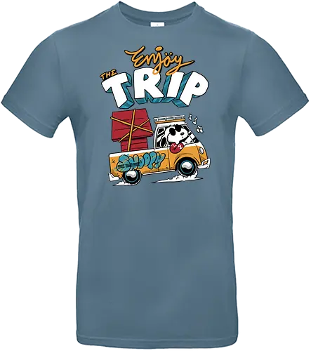 summer trip  - snooze, nap time, supranatural, fantasy, dog, cartoon, 80s, enjoy, happy, trip, adventure, outdoor, camping, hiking, nature, beach - Standard T-Shirt