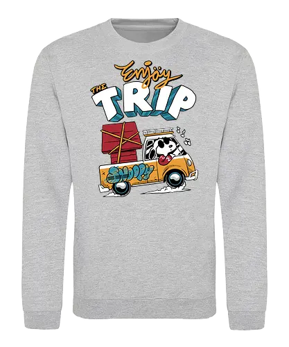 summer trip  - snooze, nap time, supranatural, fantasy, dog, cartoon, 80s, enjoy, happy, trip, adventure, outdoor, camping, hiking, nature, beach - Sweatshirt