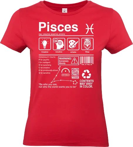 Pisces Label - zodiac sign aquarius aquarius birthday aquarius woman aquarius zodiac sign astrology birthday constellation funnytee horoscope retro stars tarot vintage zodiac - Standard T-Shirt (Women)