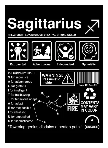 Sagittarius Label
