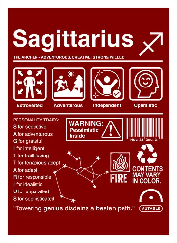 Sagittarius Label