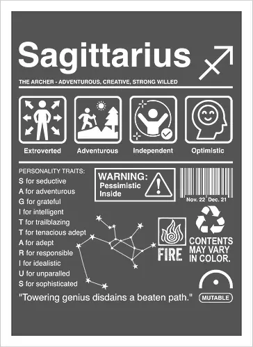 Sagittarius Label