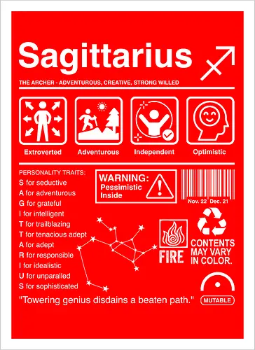 Sagittarius Label