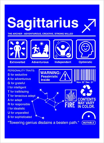 Sagittarius Label