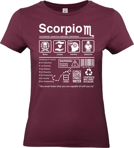 Scorpio Label - zodiac sign aquarius aquarius birthday aquarius woman aquarius zodiac sign astrology birthday constellation funnytee horoscope retro stars tarot vintage zodiac - Standard T-Shirt (Women)