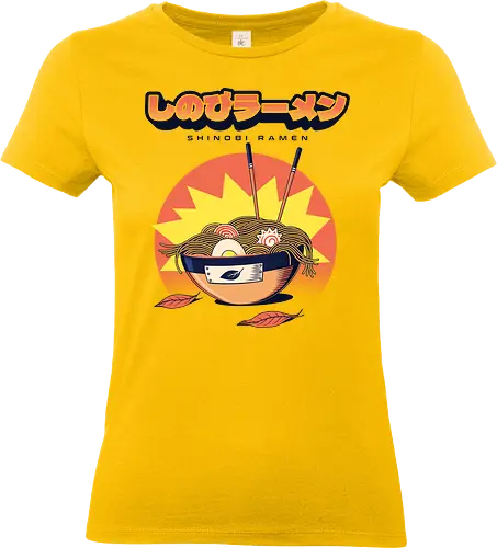 Shinobi Ramen - japan, manga, ninja, noodles, otaku, ramen, retro, shinobi, anime, chopsticks, comics, food, geek, shuriken, loves anime - Standard T-Shirt (Women)