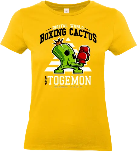 Boxing Digital Cactus - togemon, Digital, boxing, cactus, demonigote - Standard T-Shirt (Women)