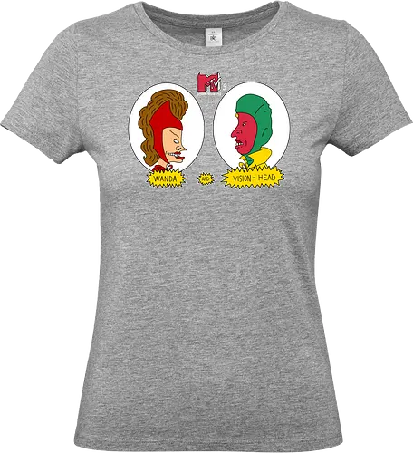 Wanda and visionhead - wanda, comic, beavis - Standard T-Shirt (Women)