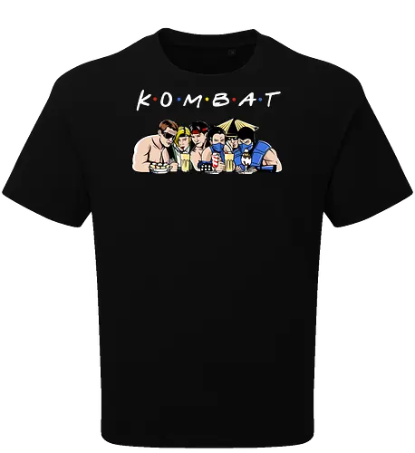 Kombat friends - mortal, kombat, game, retro, demonigote - Oversize T-Shirt
