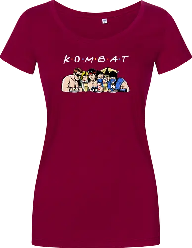 Kombat friends - mortal, kombat, game, retro, demonigote - Women T-Shirt