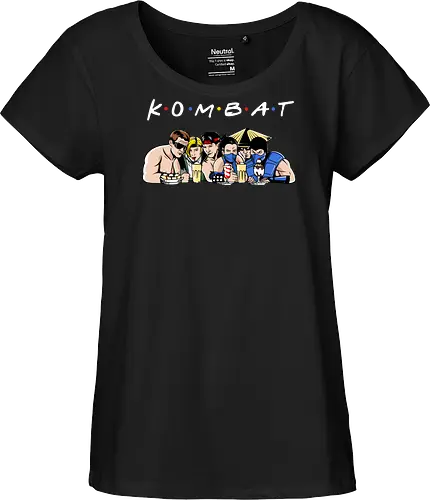 Kombat friends - mortal, kombat, game, retro, demonigote - Fairtrade Girl Shirt