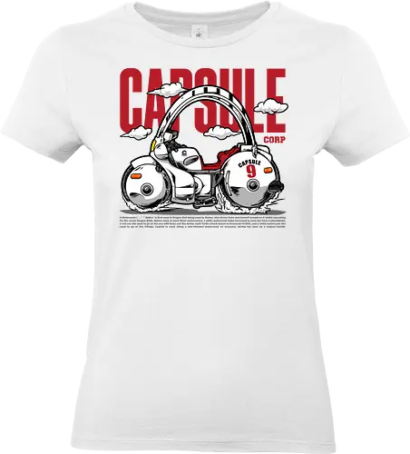 capsule motorbike - capsule, motorcycle, motorbike, cool, anime, veshicle - Standard T-Shirt (Women)