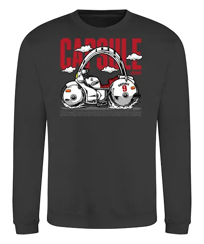 capsule motorbike - capsule, motorcycle, motorbike, cool, anime, veshicle - Sweatshirt
