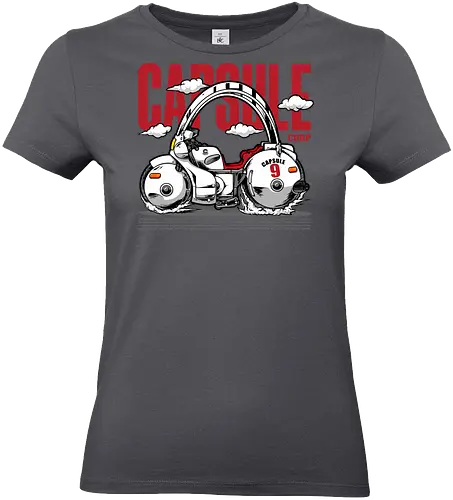 capsule motorbike - capsule, motorcycle, motorbike, cool, anime, veshicle - Standard T-Shirt (Women)