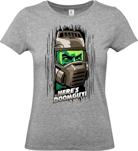 Here's dumguy - cacodemon, demon, doom, marine, mars, alien, rock, metal - Standard T-Shirt (Women)