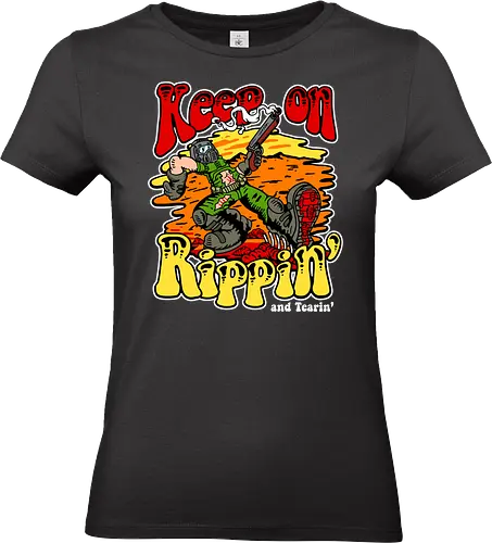 Keep on Rippin - doom, marine, mars, alien, rock, metal - Standard T-Shirt (Women)