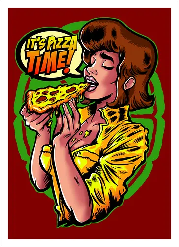 Pizza time pinup
