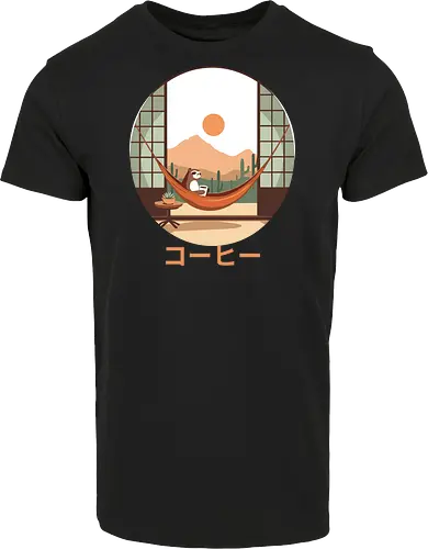 Relaxing Sloth in Desert Sunset