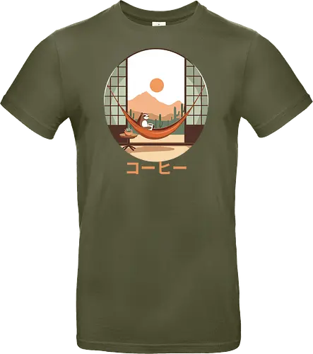 Relaxing Sloth in Desert Sunset