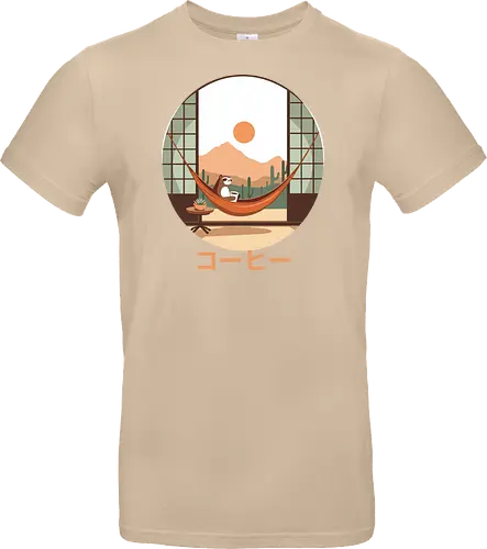 Relaxing Sloth in Desert Sunset
