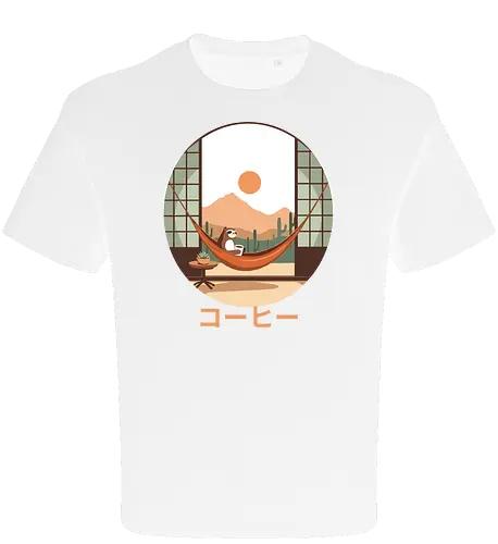 Relaxing Sloth in Desert Sunset