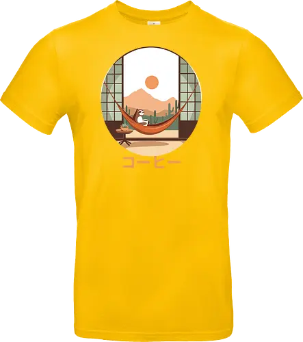 Relaxing Sloth in Desert Sunset