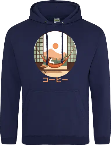 Relaxing Sloth in Desert Sunset