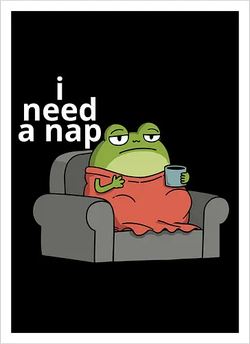Grumpy Frog Needs a Nap
