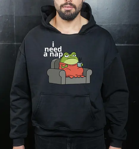 Grumpy Frog Needs a Nap