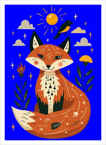Whimsical Fox Under the Sun