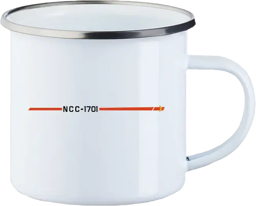 NCC - 1701 Enterprise - NCC - 1701 Enterprise, enterprise, Space, kirk - Enamel Mug